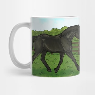 Trotting horse coloured Mug